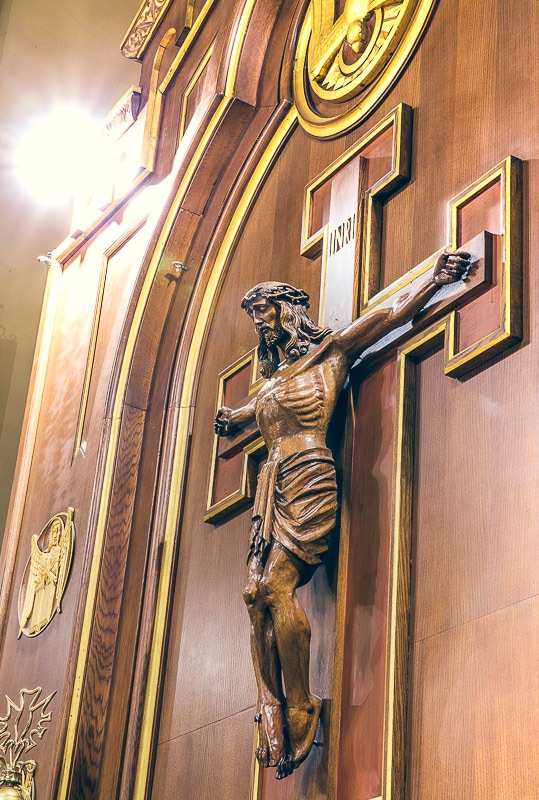 Jesus on the crucifix